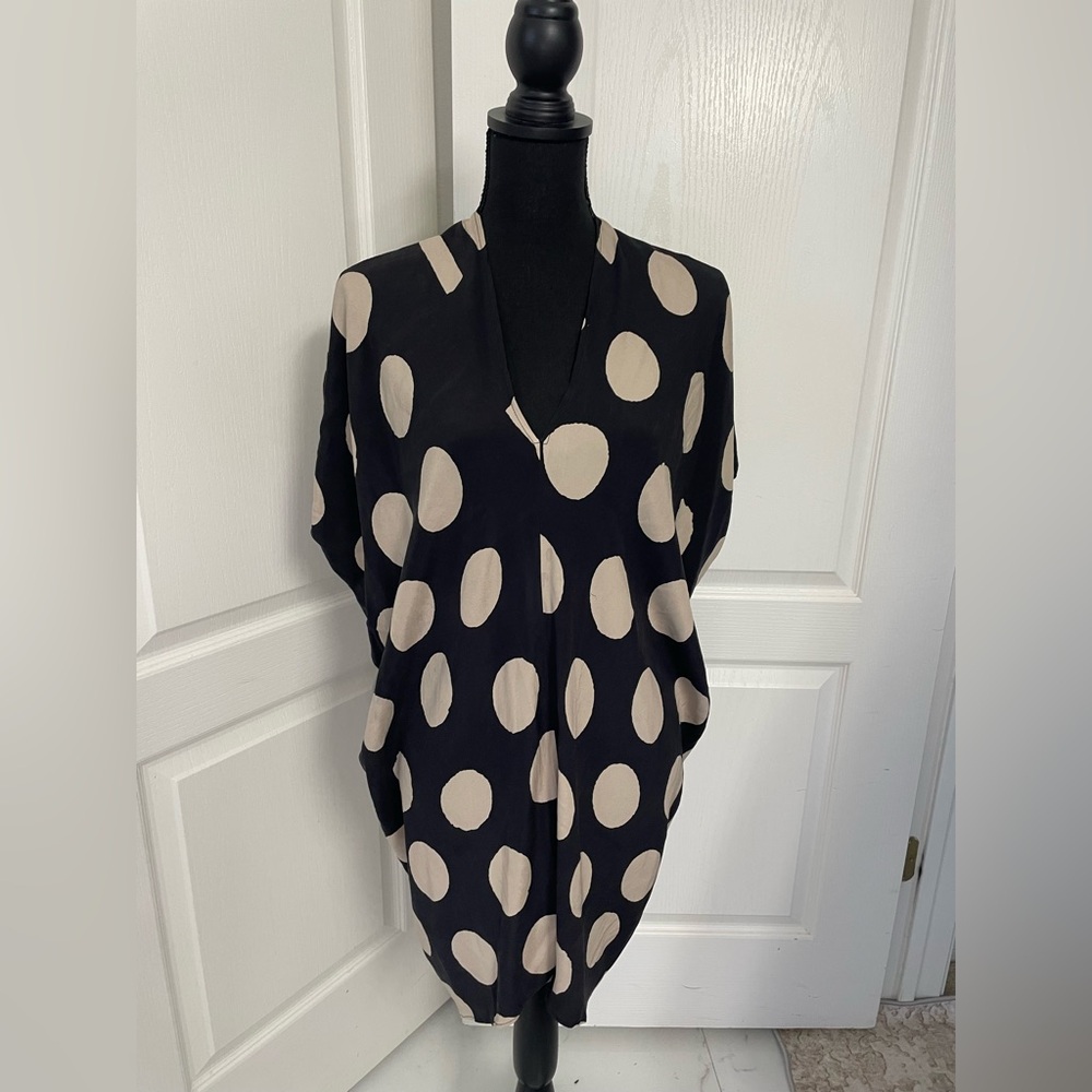 ZERO Maria Cornejo silk structured cocoon dress oversized 4 fits up to 6/8